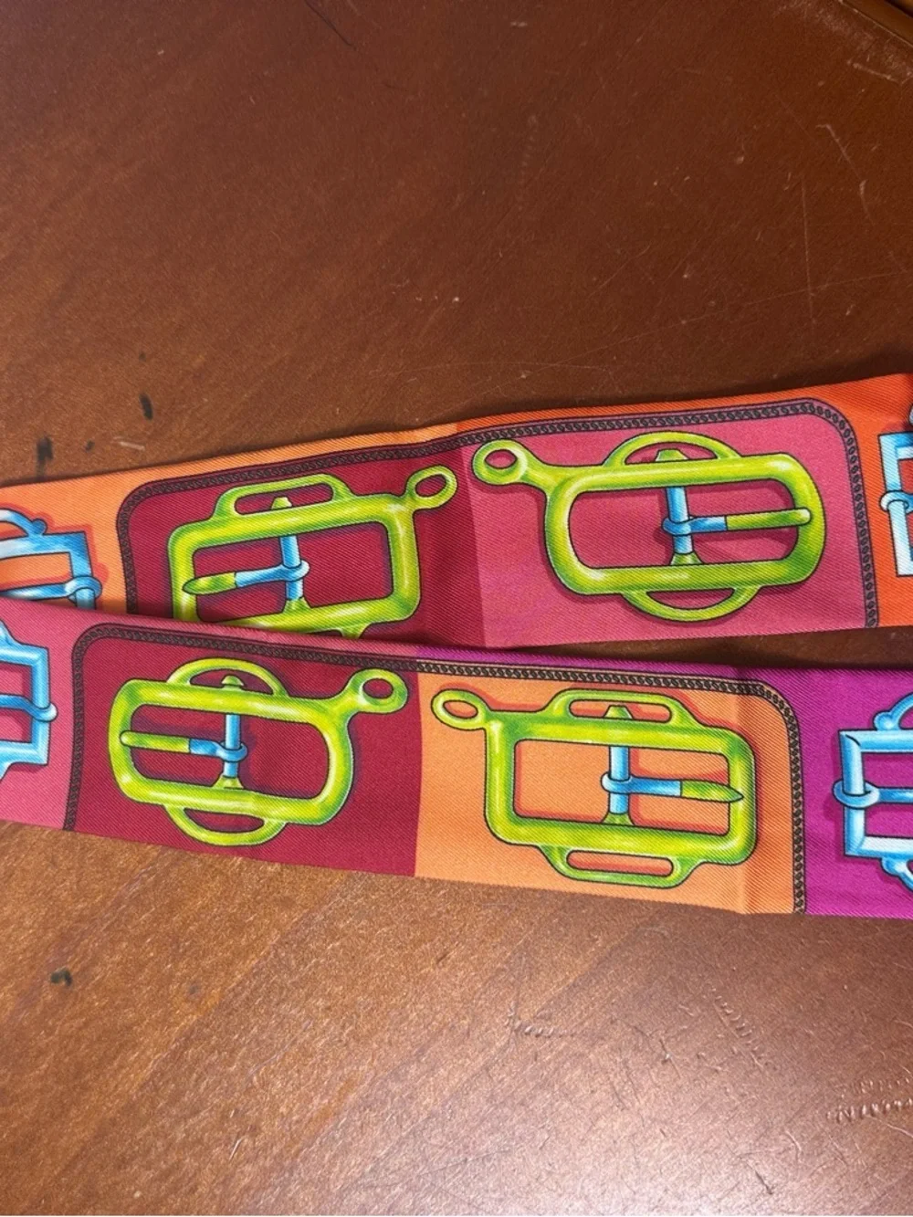 Hermes Twilly BOUCLERIE D ATTELAGE Scarf Silk